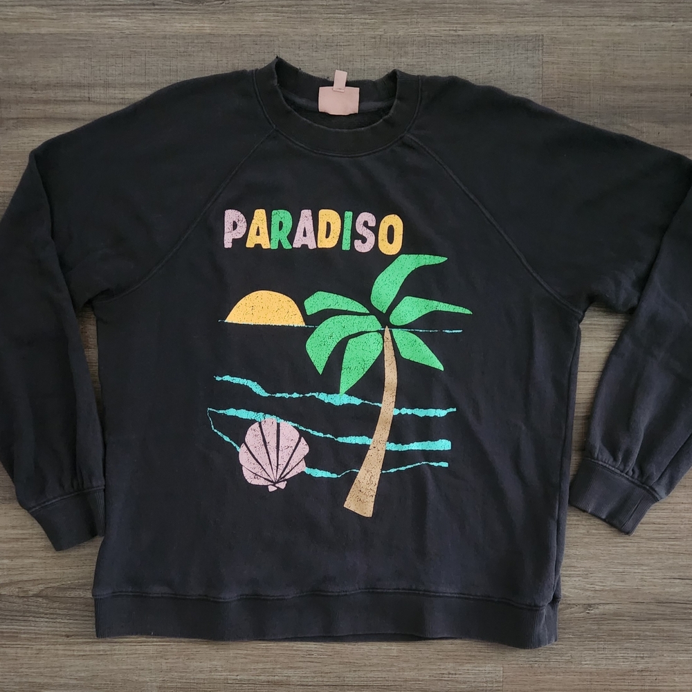 Show Me Your MuMu Black Graphic Crewneck Sweater
